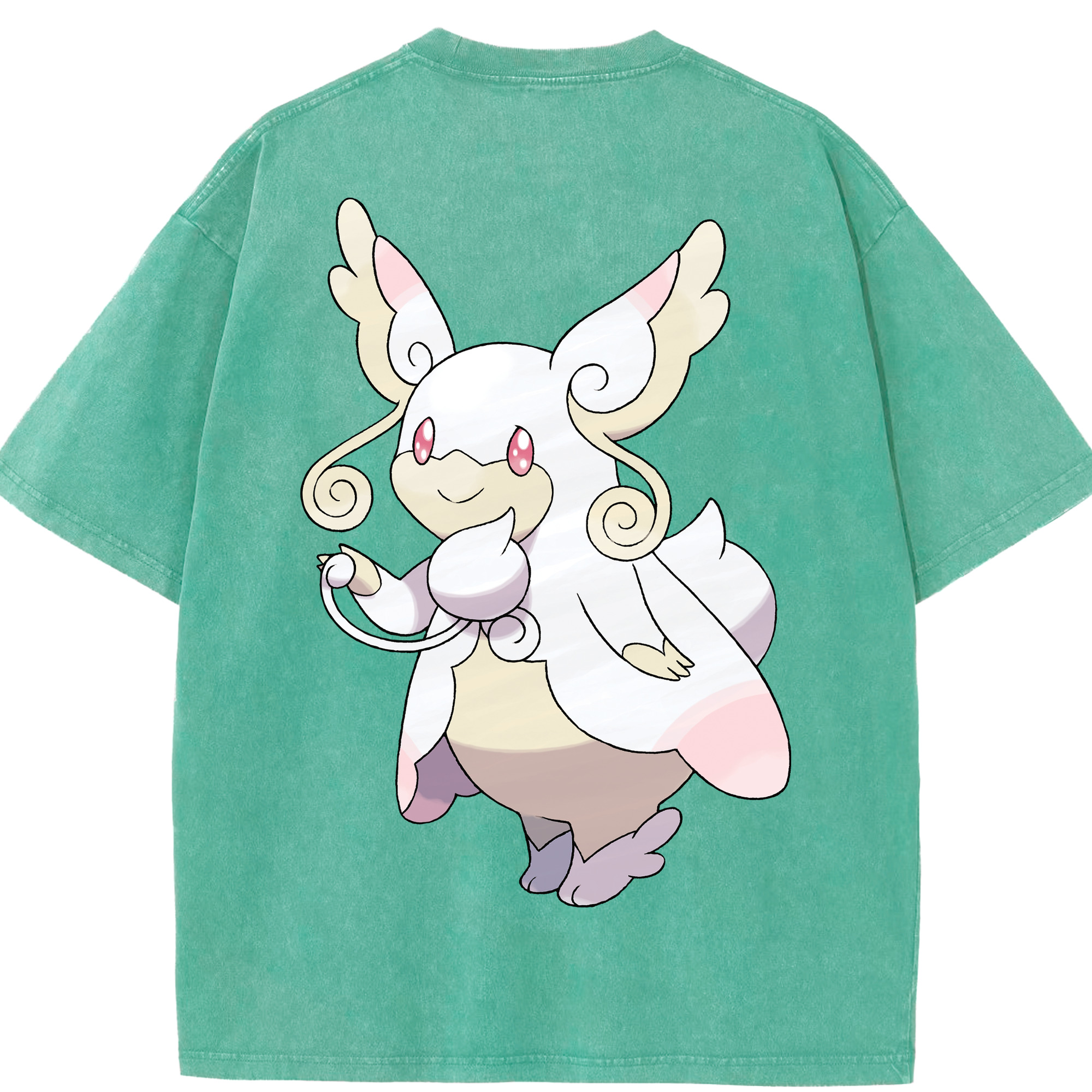 （画像用） ポケットモンスター Pokémon 綿100% ヴィンテージ風 半袖Tシャツ（背面プリント）